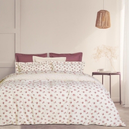 Παπλωματοθήκη 9614 Happy (Σετ 2τμχ) Pink-Creame-Green Das Home Μονό 160x240cm 100% Βαμβάκι