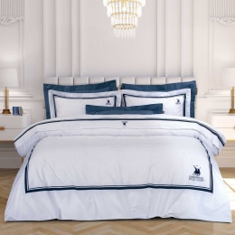 Σεντόνια 2174 (Σετ 4τμχ) White Greenwich Polo Club Υπέρδιπλo 100% Βαμβάκι