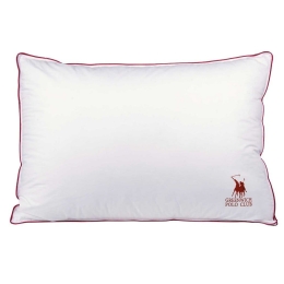 Μαξιλάρι Ύπνου 2345 White-Red Greenwich Polo Club 50Χ70 Βαμβάκι-Μικροφίμπρα