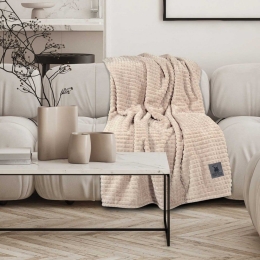 Κουβέρτα Καναπέ 3448 Fleece Ivory Greenwich Polo Club 130X170 130x170cm Πολυέστερ
