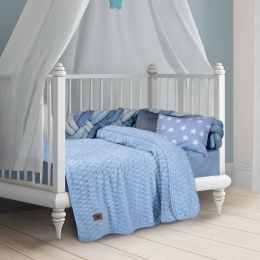Κουβέρτα Βρεφική 8834 Fleece Light Blue Greenwich Polo Club Κούνιας 110x150cm Polyester,Chinlon