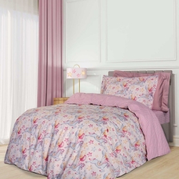 Σεντόνια Παιδικά 8828 (Σετ 3τμχ) Somon-Pink-Ocher Greenwich Polo Club Μονό Βαμβάκι-Πολυέστερ
