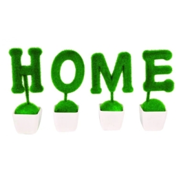 Vekrakis S/4 Φυτό Σε Γλαστράκι Λευκό "Home" PL 30x20 cm