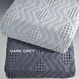 Κουβέρτα ΣΧ.871 D.Grey Down Town Υπέρδιπλo 230x260cm 100% Βαμβάκι