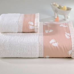 Πετσέτα Παιδική ΣΧ.688 White-Somon Down Town Προσώπου 50x90cm 100% Βαμβάκι
