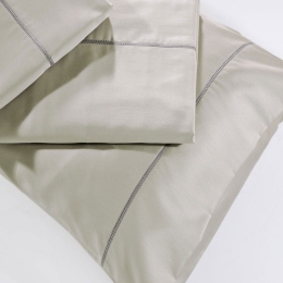 Μαξιλαροθήκες S250/5 Σετ 2τμχ Light Grey Down Town 52X75 100% Βαμβακοσατέν