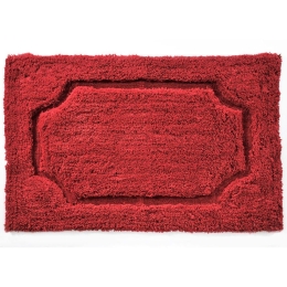 Πατάκι Μπάνιου Verona Burgundy Down Town 60 x 90 Πολυέστερ