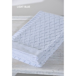 Κουβέρτα Βρεφική DT227 Light Blue Down Town Αγκαλιάς 75x105cm 100% Βαμβάκι