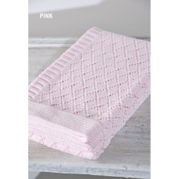 Κουβέρτα Βρεφική DT227 Pink Down Town Αγκαλιάς 75x105cm 100% Βαμβάκι