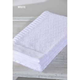 Κουβέρτα Βρεφική DT227 White Down Town Αγκαλιάς 75x105cm 100% Βαμβάκι
