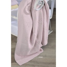 Κουβέρτα Βρεφική DT449 Pink Down Town Κούνιας 90x120cm 100% Βαμβάκι