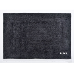Πατάκι Μπάνιου Toscana Black Down Town 60Χ90 100% Βαμβάκι