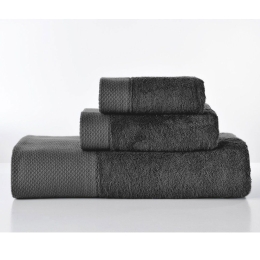 Πετσέτες Rosa (Σετ 3τμχ) Black Down Town Σετ Πετσέτες 100x150cm Bamboo, Βαμβάκι