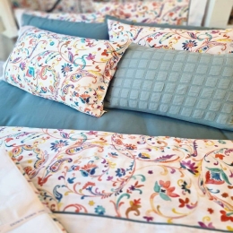 Σεντόνια 785 Helena (Σετ 4τμχ) Multi Down Town King Size 280x290cm 100% Βαμβακοσατέν
