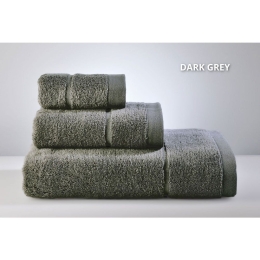 Πετσέτα Joanne Dark Grey Down Town Προσώπου 50x90cm 100% Βαμβάκι