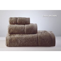 Πετσέτες Joanne (3τμχ) Dark Brown Down Town Σετ Πετσέτες 90x150cm 100% Βαμβάκι