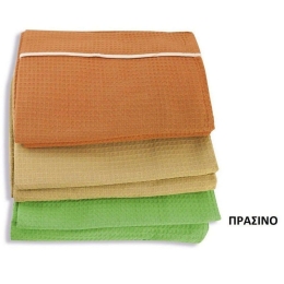 Κουβέρτα Πικέ - Πράσινο DimCol Υπέρδιπλo 230x260cm 100% Βαμβάκι