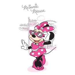 Πετσέτα Θαλάσσης Παιδική Βελουτέ Disney Minnie 56 Digital Print DimCol Θαλάσσης 70x140cm 100% Βαμβάκι