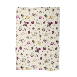 Μαξιλαροθήκη Παιδική Φανελένια Baby 01 Pink DimCol 50Χ70 50x70cm 100% Βαμβακερή Φανέλα