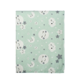 Σεντόνι Βρεφικό Smile 80 Green DimCol Λίκνου 80x110cm 100% Βαμβάκι