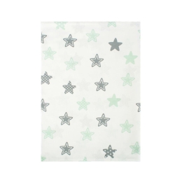 Σεντόνια Παιδικά Σετ 3τμχ Star 101 Green DimCol Μονό 160x240cm 100% Βαμβάκι