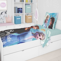 Σεντόνι Παιδικό Σετ 3 τεμ Disney Frozen 983 Digital Print Multi Dim Μονό 165x245cm 100% Βαμβάκι