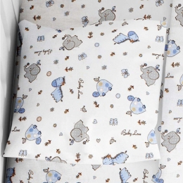 Μαξιλαροθήκη Παιδική Elephant 174 Blue DimCol 35X45 100% Βαμβάκι