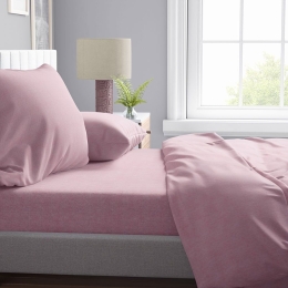 Μαξιλαροθήκη Μελανζέ 07 Pink DimCol 50Χ70 Βαμβάκι-Πολυέστερ