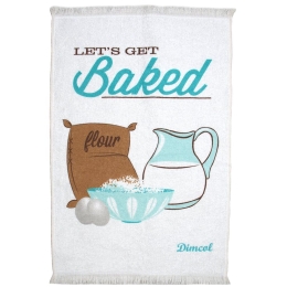 Πετσέτα Κουζίνας Baked 07 White DimCol 40x60cm 100% Βαμβάκι