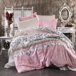 Πάπλωμα Ιοκάστη 366 Pink DimCol Υπέρδιπλο 220x240cm Βαμβάκι-Πολυέστερ