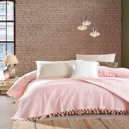 Κουβέρτα Dobby English Rose DimCol Υπέρδιπλo 220x240cm 100% Βαμβάκι