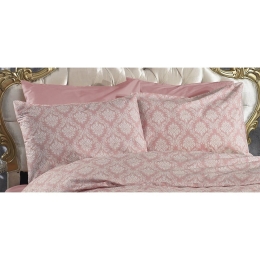 Μαξιλαροθήκη Οφηλία 277 Pink DimCol 50Χ70 50x70cm Βαμβάκι-Πολυέστερ