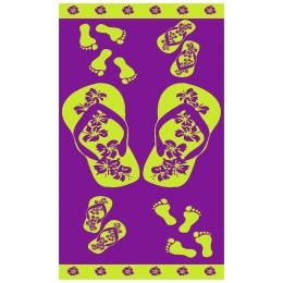 Πετσέτα Θαλάσσης 35 Purple DimCol Θαλάσσης 90x170cm 100% Βαμβάκι