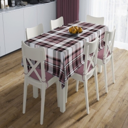 Τραπεζομάντηλο Αλέκιαστο Tartan 494 Rotten Apple DimCol 140X180 140x180cm Βαμβάκι-Πολυέστερ
