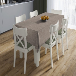 Καρέ Αλέκιαστο Panama Mocha DimCol 90X90cm 90x90cm Βαμβάκι-Πολυέστερ