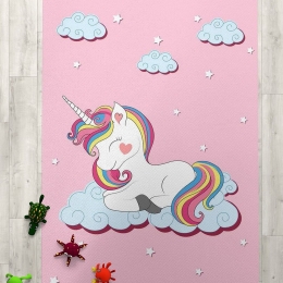 Χαλί Παιδικό Unicorn 285 Pink DimCol 135X200cm