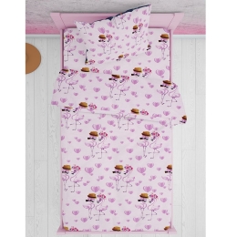 Μαξιλαροθήκη Παιδική Flamingo 169 Lila DimCol 35X45 100% Βαμβάκι