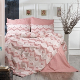 Πάπλωμα Πηνελόπη 441 Coral DimCol Υπέρδιπλo 220x240cm Βαμβάκι-Πολυέστερ