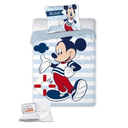 Πάπλωμα Βρεφικό Με Παπλωματοθήκη (Σετ 4τμχ) Disney Mickey 583 Multi DimCol 100x135cm 100% Βαμβάκι