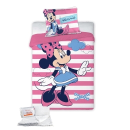 Πάπλωμα Βρεφικό Με Παπλωματοθήκη (Σετ 4τμχ) Disney Minnie 580 Multi DimCol 100x135cm 100% Βαμβάκι