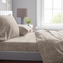 Σεντόνι Shadow 12 Mocha DimCol Υπέρδιπλo 220x240cm Βαμβάκι-Πολυέστερ