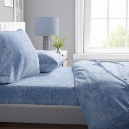 Σεντόνι Shadow 14 Sky Blue DimCol Μονό 160x240cm Βαμβάκι-Πολυέστερ