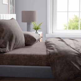 Σεντόνι Shadow 22 Brown DimCol Υπέρδιπλo 240x270cm Cotton-Polyester