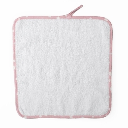 Λαβέτα Ώμου Βρεφική 36 White-Pink DimCol Λαβέτα 30x30cm 100% Βαμβάκι