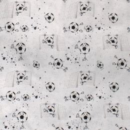 Πάνα Βρεφική Χασέ Football 520 Grey DimCol 80x80cm 100% Βαμβάκι