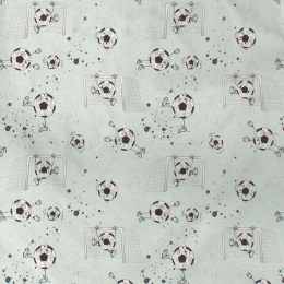 Πάνα Βρεφική Χασέ Football 522 Mint DimCol 80x80cm 100% Βαμβάκι