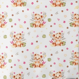 Πάνα Βρεφική Χασέ Lion Cub 530 Beige DimCol 80x80cm 100% Βαμβάκι