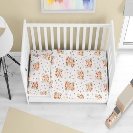 Παπλωματοθήκη Βρεφική Lion Cub 530 Beige DimCol 120x160cm 100% Βαμβάκι