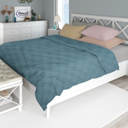 Κουβέρτα Πικέ 33122670002 Petrol DimCol King Size 240x250cm 100% Βαμβάκι