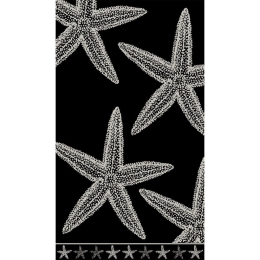 Πετσέτα Θαλάσσης Βελουτέ 203 Black DimCol Θαλάσσης 87x165cm 100% Βαμβάκι